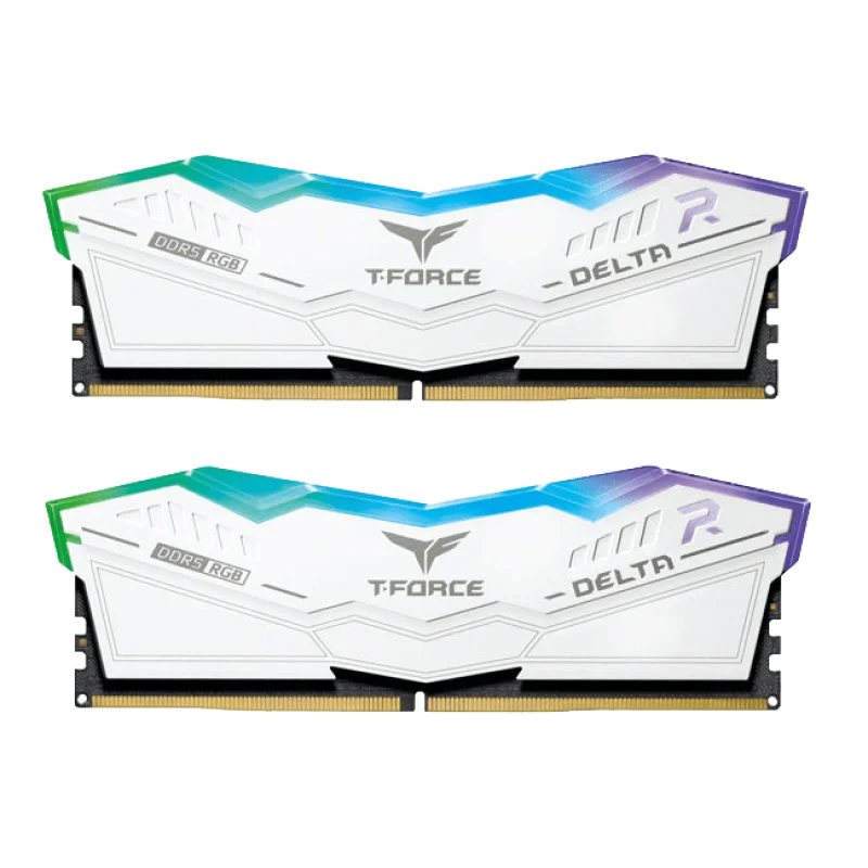 TEAM GROUP T-FORCE DELTA RGB 32GB DDR5 6400MHz KIT WHITE TEAM GROUP T-FORCE DELTA RGB 32GB DDR5 6400MHz KIT WHITE